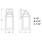 Vaxcel Napier 6.25-in Black Farmhouse Wall Lantern, Dusk to Dawn Photocell T0584 - alternate 2